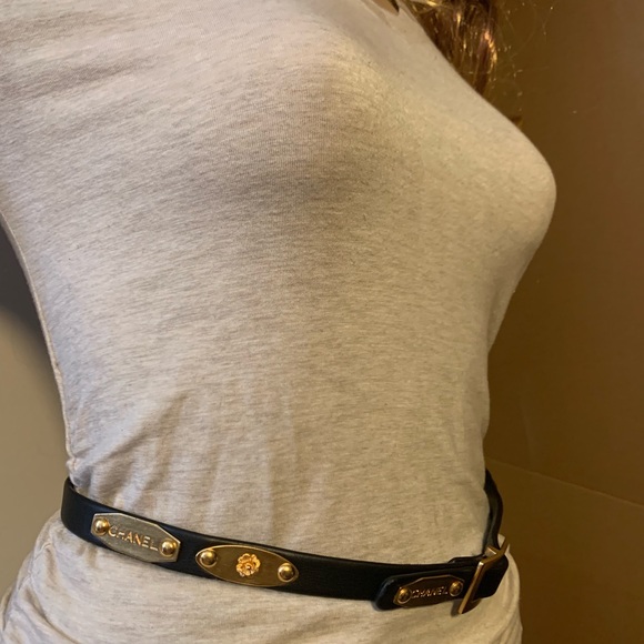 Chanel Camellia flower 18k gold plated belt - Picture 1 of 8